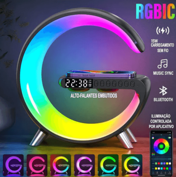 Luminária G-Speaker, RGB - Ápice do Lar