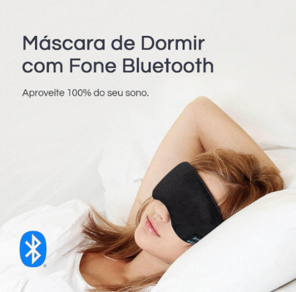 Máscara de Dormir com Bluetooth 5.0 - Ápice do Lar